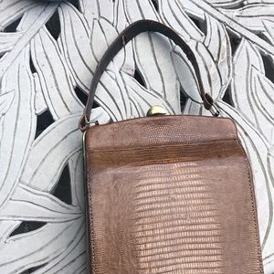 Rare authentic leather vintage handbag